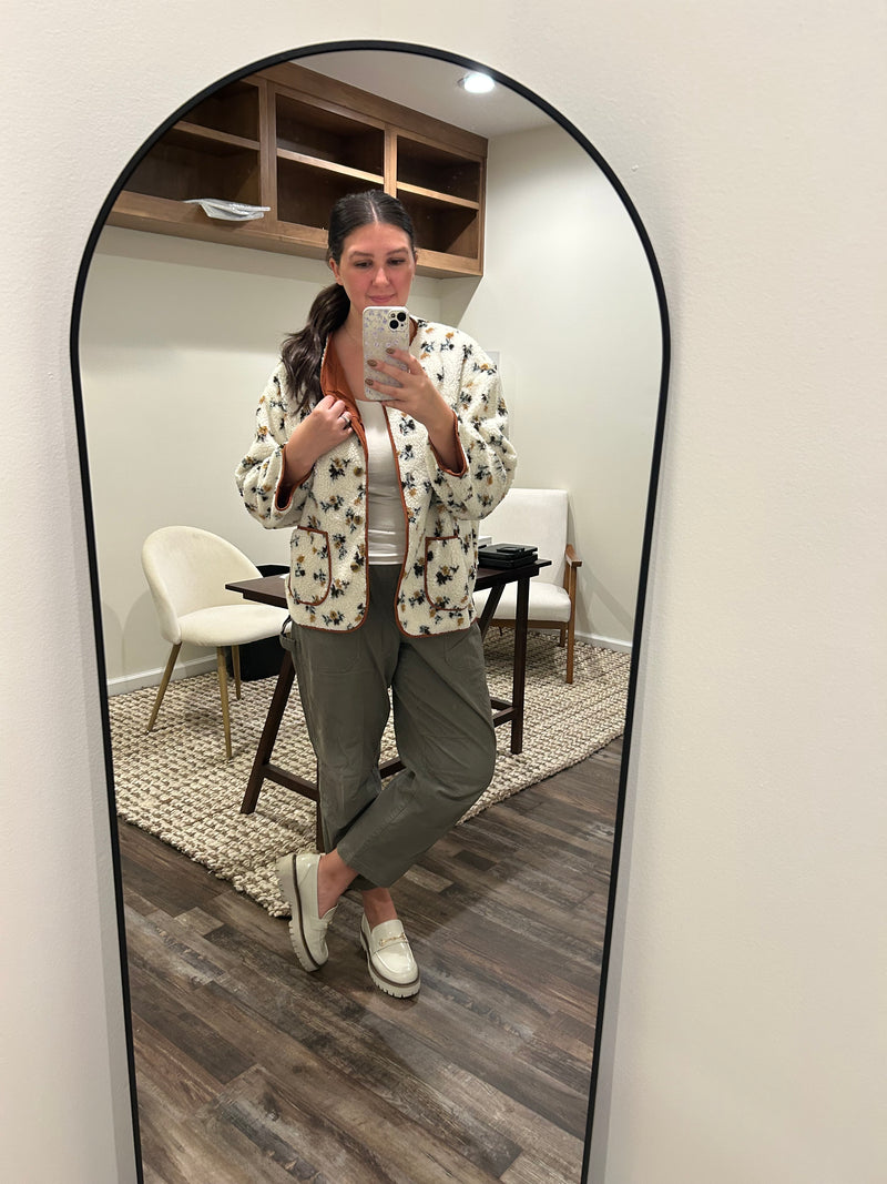 The Everly Floral Sherpa